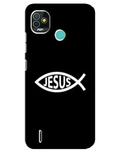 Чехол для TECNO Pop 5 (BD2p) с картинкой «Классический Jesus»