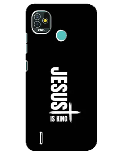 Чехол для TECNO Pop 5 (BD2p) с картинкой «Вертикаль веры Jesus»