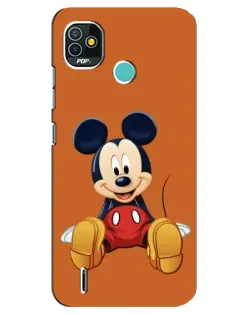 Чехол для TECNO Pop 5 (BD2p) с картинкой «Микки отдыхает»