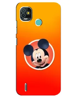 Чехол для TECNO Pop 5 (BD2p) с картинкой «Mickey в круге»