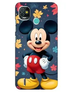 Чехол для TECNO Pop 5 (BD2p) с картинкой «Осенний Mickey Mouse»