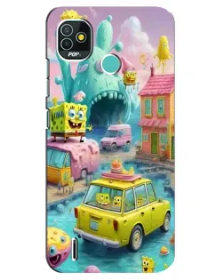 Чехол для TECNO Pop 5 (BD2p) с картинкой «Монстр-трак приключения»