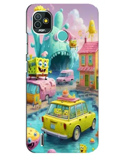 Чехол для TECNO Pop 5 (BD2p) с картинкой «Монстр-трак приключения»
