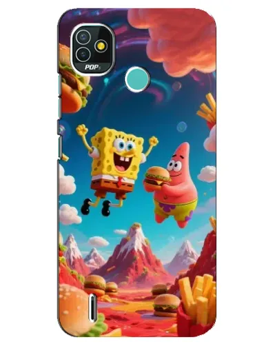 Чехол для TECNO Pop 5 (BD2p) с картинкой «Космический фастфуд»
