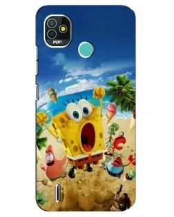 Чехол для TECNO Pop 5 (BD2p) с картинкой «Развлечения на пляже»