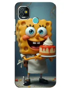 Чехол для TECNO Pop 5 (BD2p) с картинкой «Повар Спанч Боб»