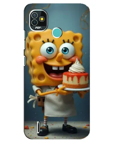 Чехол для TECNO Pop 5 (BD2p) с картинкой «Повар Спанч Боб»