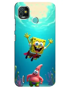 Чохол для TECNO Pop 5 (BD2p) з картинкою «Спанч Боб під водою» Чохол для TECNO Pop 5 (BD2p) з картинкою «Спанч Боб під водою»