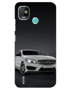 Чехол для TECNO Pop 5 (BD2p) с картинкой «Mercedes AMG GT Silver»
