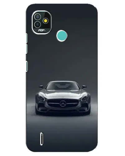 Чехол для TECNO Pop 5 (BD2p) с картинкой «Mercedes на черном»