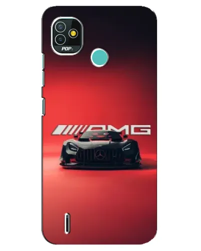 Чехол для TECNO Pop 5 (BD2p) с картинкой «Mercedes AMG — красная линия»