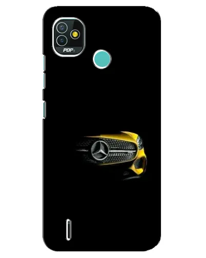 Чехол для TECNO Pop 5 (BD2p) с картинкой «Mercedes — ретро стиль»