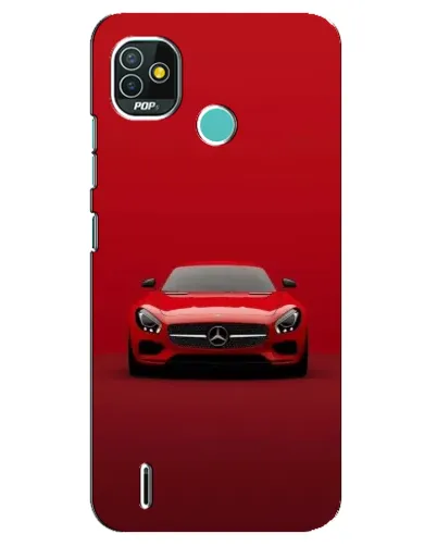 Чехол для TECNO Pop 5 (BD2p) с картинкой «Красный Mercedes AMG»