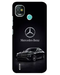 Чехол для TECNO Pop 5 (BD2p) с картинкой «Mercedes — решетка радиатора»