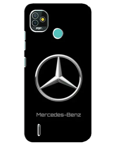 Чехол для TECNO Pop 5 (BD2p) с картинкой «Mercedes Silver Logo»