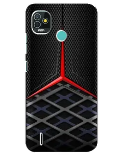 Чехол для TECNO Pop 5 (BD2p) с картинкой «Mercedes Carbon Grid»