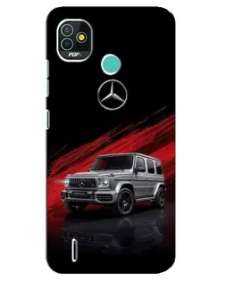 Чехол для TECNO Pop 5 (BD2p) с картинкой «Mercedes G-Class красный»