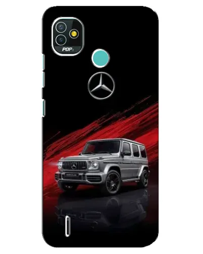 Чехол для TECNO Pop 5 (BD2p) с картинкой «Mercedes G-Class красный»