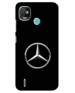 Чехол для TECNO Pop 5 (BD2p) с картинкой «Mercedes классический лого»