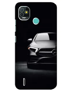 Чехол для TECNO Pop 5 (BD2p) с картинкой «Свет фар Mercedes»