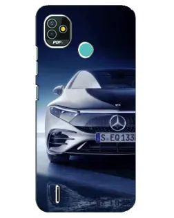 Чехол для TECNO Pop 5 (BD2p) с картинкой «Mercedes EQ — будущее»