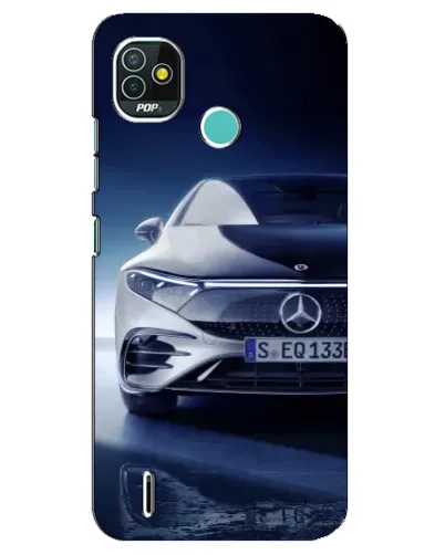 Чехол для TECNO Pop 5 (BD2p) с картинкой «Mercedes EQ — будущее»