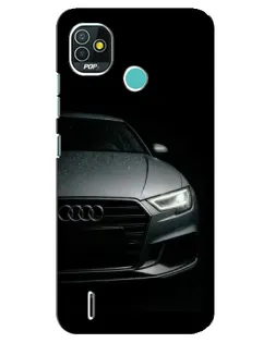 Чехол для TECNO Pop 5 (BD2p) с картинкой «Audi — детализация кузова»