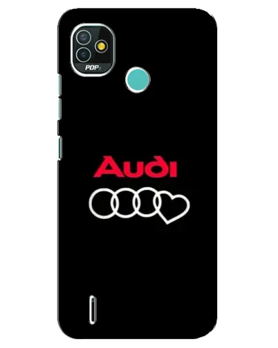 Чехол для TECNO Pop 5 (BD2p) с картинкой «Логотип Audi Heart»