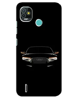 Чехол для TECNO Pop 5 (BD2p) с картинкой «Audi — ночной контур»