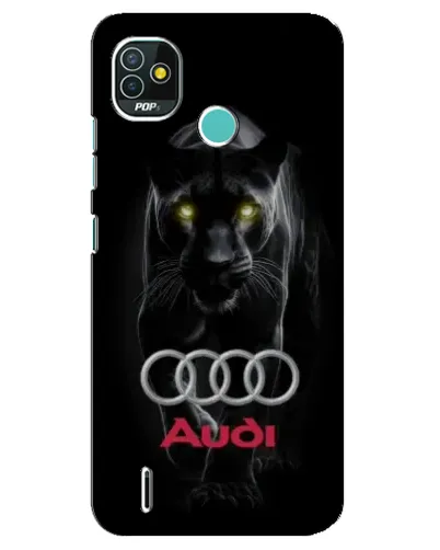 Чехол для TECNO Pop 5 (BD2p) с картинкой «Пантера и Audi»
