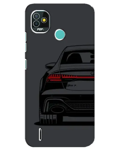 Чехол для TECNO Pop 5 (BD2p) с картинкой «Задняя часть Audi — арт»