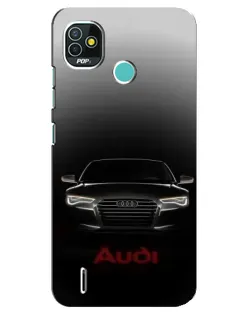 Чехол для TECNO Pop 5 (BD2p) с картинкой «Audi — градиентный контур»