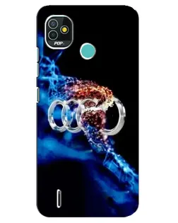 Чехол для TECNO Pop 5 (BD2p) с картинкой «Энергия лого Audi»
