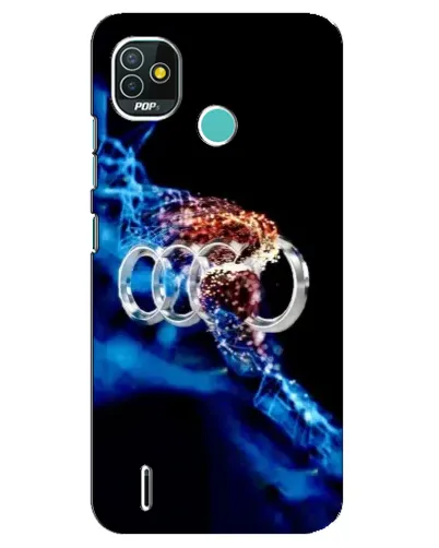 Чехол для TECNO Pop 5 (BD2p) с картинкой «Энергия лого Audi»