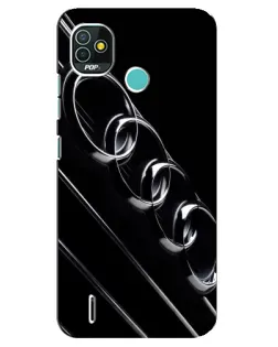Чехол для TECNO Pop 5 (BD2p) с картинкой «Audi — абстрактные кольца»