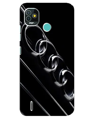 Чехол для TECNO Pop 5 (BD2p) с картинкой «Audi — абстрактные кольца»