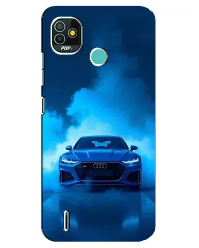 Чехол для TECNO Pop 5 (BD2p) с картинкой «Audi — голубая энергия»
