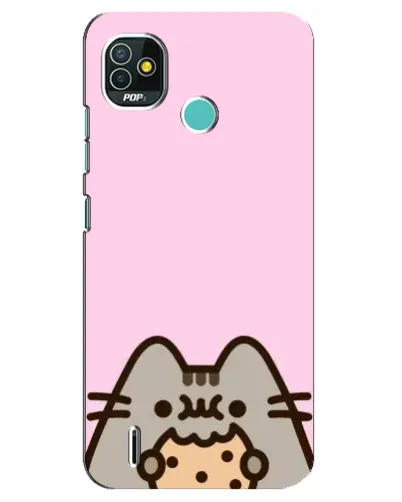 Чехол для TECNO Pop 5 (BD2p) с картинкой «Pusheen и печенье» Чехол для TECNO Pop 5 (BD2p) с картинкой «Pusheen и печенье»