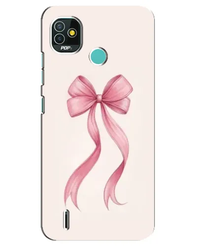 Чехол для TECNO Pop 5 (BD2p) с картинкой «Розовый бант»