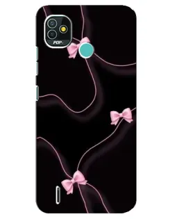Чехол для TECNO Pop 5 (BD2p) с картинкой «Розовые ленты»