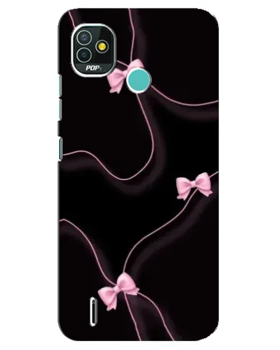 Чехол для TECNO Pop 5 (BD2p) с картинкой «Розовые ленты»
