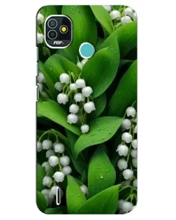 Чохол для TECNO Pop 5 (BD2p) з картинкою «Конвалії в зелені»