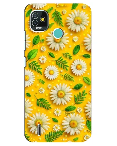 Чехол для TECNO Pop 5 (BD2p) с картинкой «Ромашковое солнце»