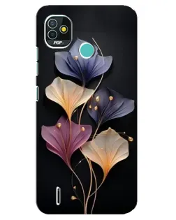 Чохол для TECNO Pop 5 (BD2p) з картинкою «Лілові квіти грації»