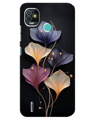 Чехол для TECNO Pop 5 (BD2p) с картинкой «Лиловые цветы грации»