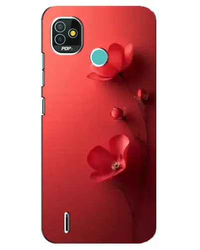 Чехол для TECNO Pop 5 (BD2p) с картинкой «Маковые соцветия»