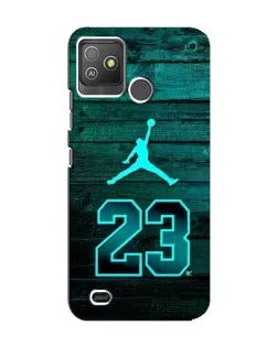 Чехол для TECNO Pop 5 GO с картинкой «Jordan Cyan 23»