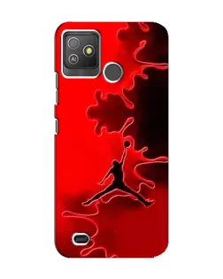 Чехол для TECNO Pop 5 GO с картинкой «Jordan Red Smoke»