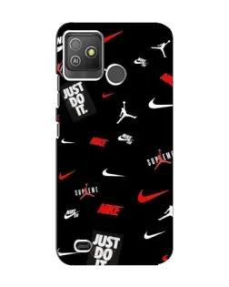 Чехол для TECNO Pop 5 GO с картинкой «Nike Mix Pattern»