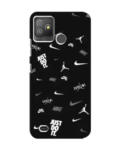 Чехол для TECNO Pop 5 GO с картинкой «Nike Black Pattern» Чехол для TECNO Pop 5 GO с картинкой «Nike Black Pattern»
